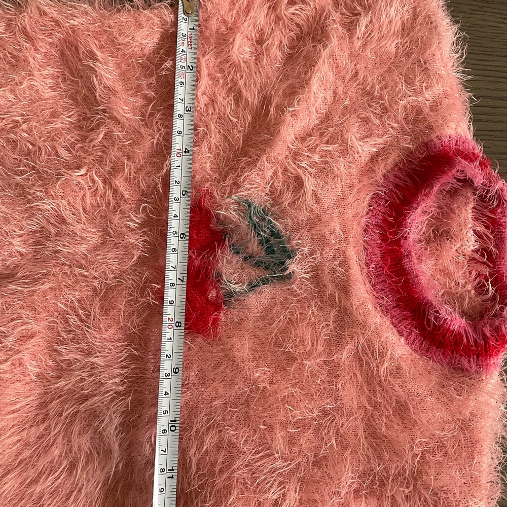 Fuzzy Pink Cherry Sweater - Picture 4 of 4